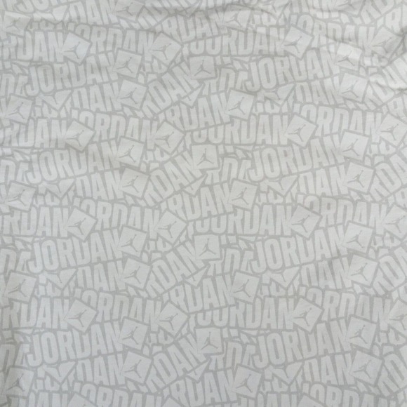 Nike Air Jordan Shirt Mens XL White All‎ Over Sticker Crew Neck - Picture 8 of 9
